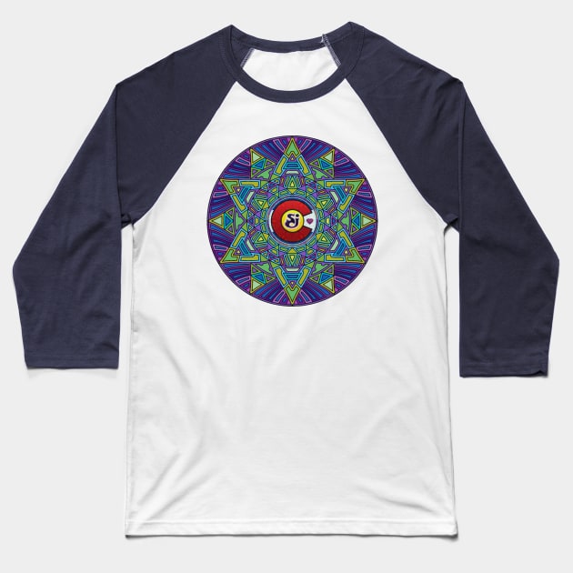 String Cheese Incident Sacred Mandala Colorado Love SCI Baseball T-Shirt by Shayna